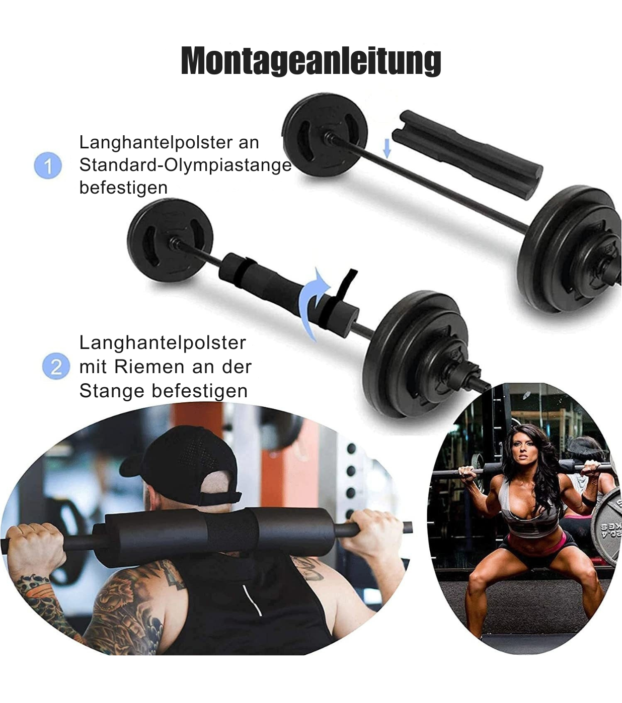 360° Langhantel-Polster