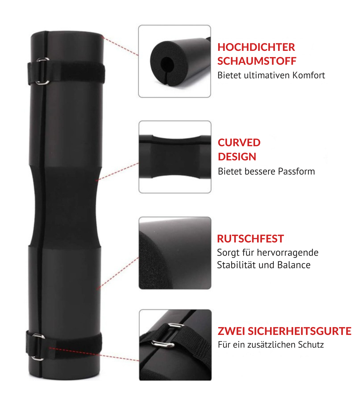 360° Langhantel-Polster