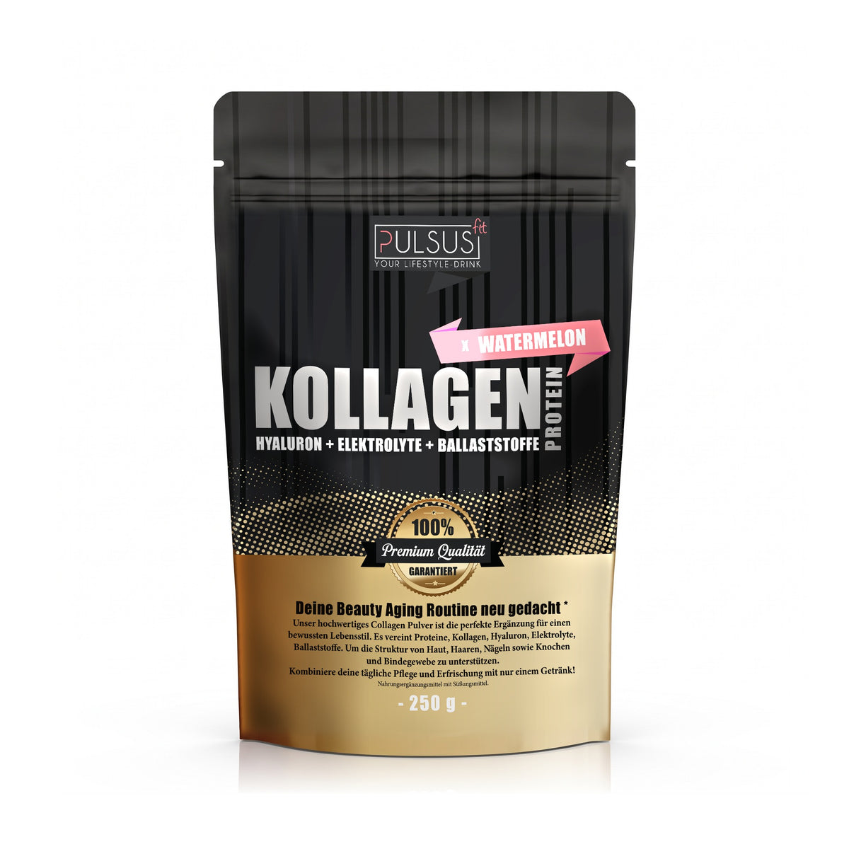 PULSUS FIT Kollagen Drink Men Edition Watermelon Vorderseite